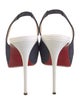 Christian Louboutin Denim Slingback Pumps