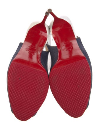 Christian Louboutin Denim Slingback Pumps