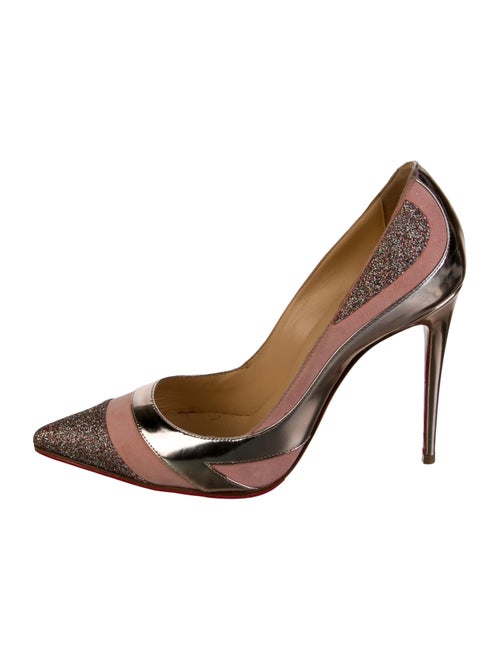 Christian Louboutin Suede Patterned Pumps