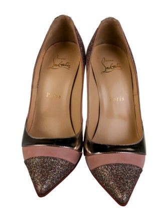 Christian Louboutin Suede Patterned Pumps