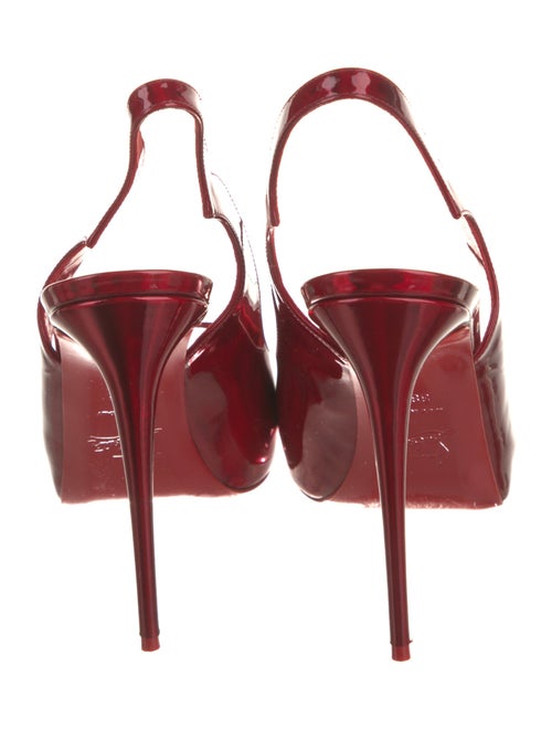 Christian Louboutin Patent Leather Slingback Sandals