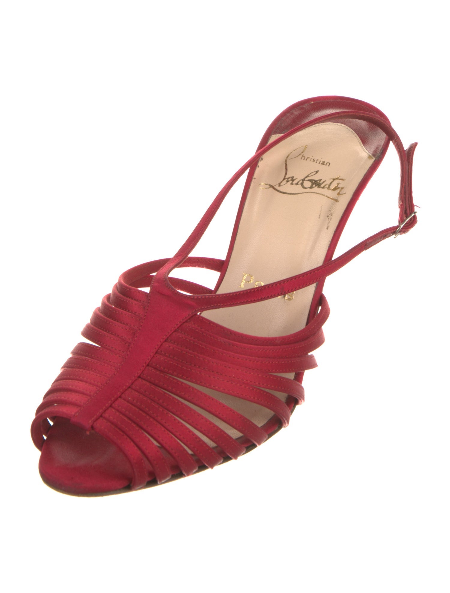 Christian Louboutin Satin Mules