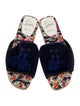 Christian Louboutin Velvet Floral Print Espadrilles