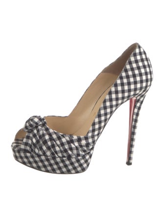 Christian Louboutin Plaid Print Pumps