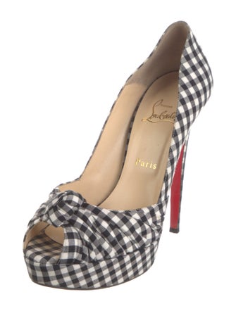 Christian Louboutin Plaid Print Pumps