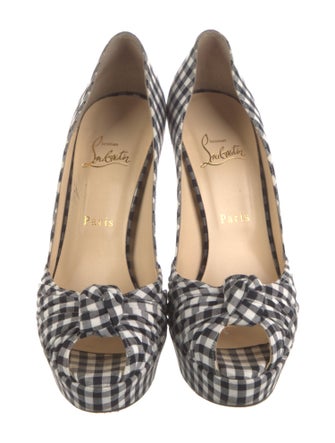 Christian Louboutin Plaid Print Pumps