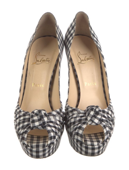 Christian Louboutin Plaid Print Pumps