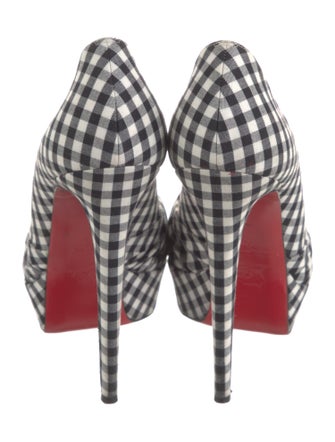 Christian Louboutin Plaid Print Pumps