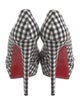 Christian Louboutin Plaid Print Pumps