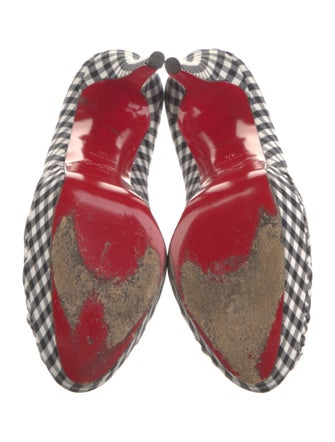 Christian Louboutin Plaid Print Pumps