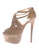 Christian Louboutin Suede T-Strap Pumps