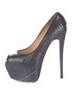 Christian Louboutin Snakeskin Animal Print Pumps