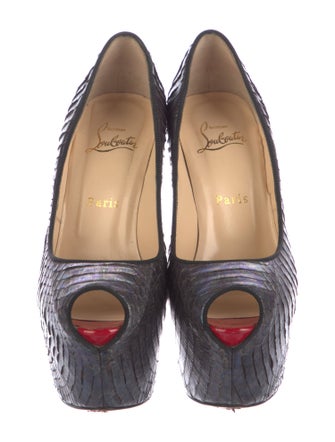 Christian Louboutin Snakeskin Animal Print Pumps