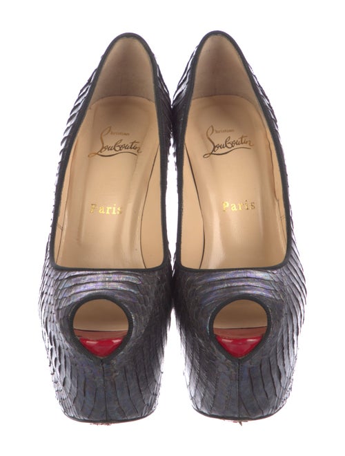 Christian Louboutin Snakeskin Animal Print Pumps