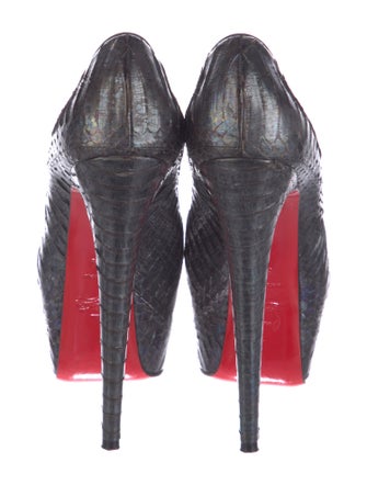 Christian Louboutin Snakeskin Animal Print Pumps