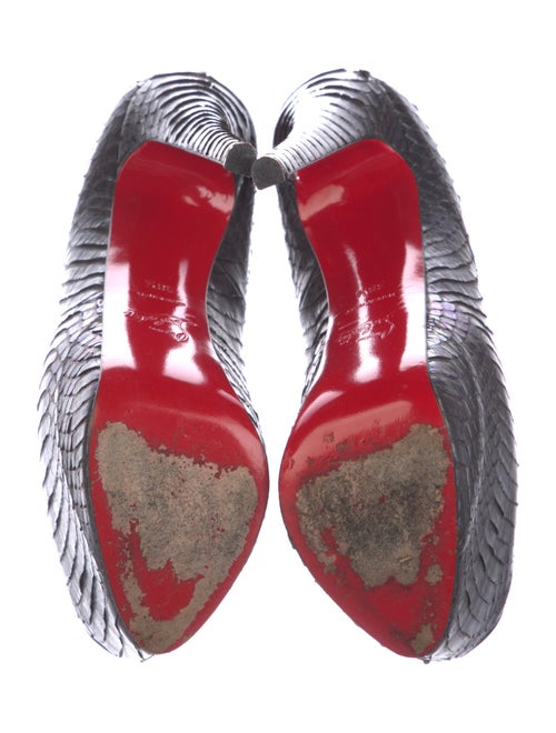 Christian Louboutin Snakeskin Animal Print Pumps
