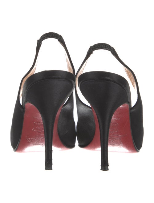 Christian Louboutin Satin Slingback Sandals