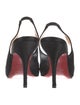 Christian Louboutin Satin Slingback Sandals