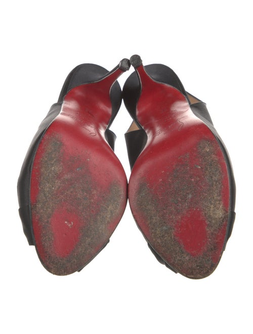 Christian Louboutin Satin Slingback Sandals