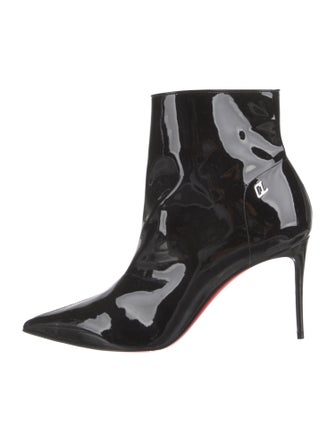 Christian Louboutin Patent Leather Printed Boots