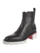 Christian Louboutin Spike Accents Leather Chelsea Boots