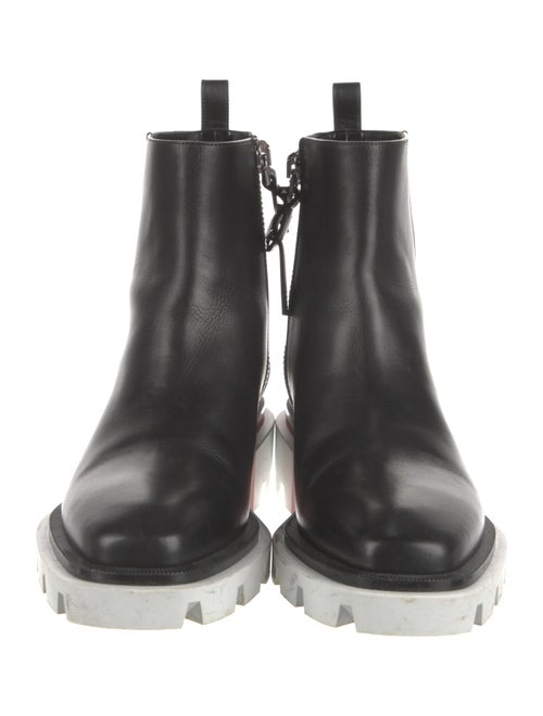 Christian Louboutin Spike Accents Leather Chelsea Boots