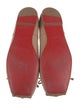Christian Louboutin Leather Bow Accents Ballet Flats