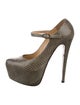 Christian Louboutin Snakeskin Animal Print Pumps