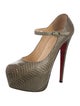Christian Louboutin Snakeskin Animal Print Pumps