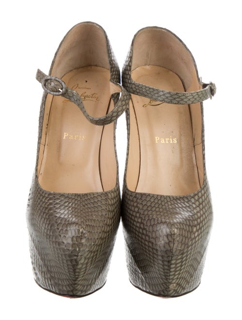 Christian Louboutin Snakeskin Animal Print Pumps