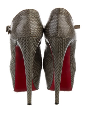 Christian Louboutin Snakeskin Animal Print Pumps