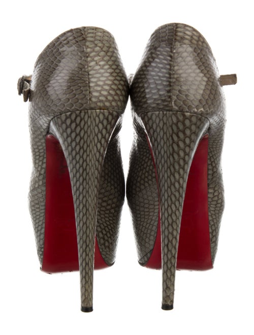 Christian Louboutin Snakeskin Animal Print Pumps