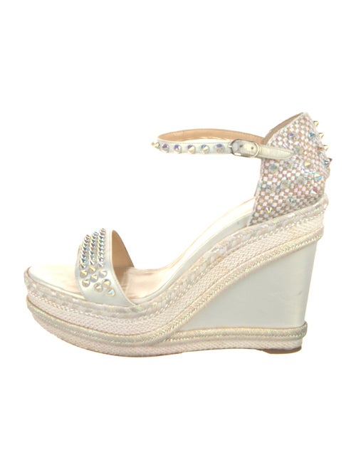 Christian Louboutin Spike Accents Leather Espadrilles