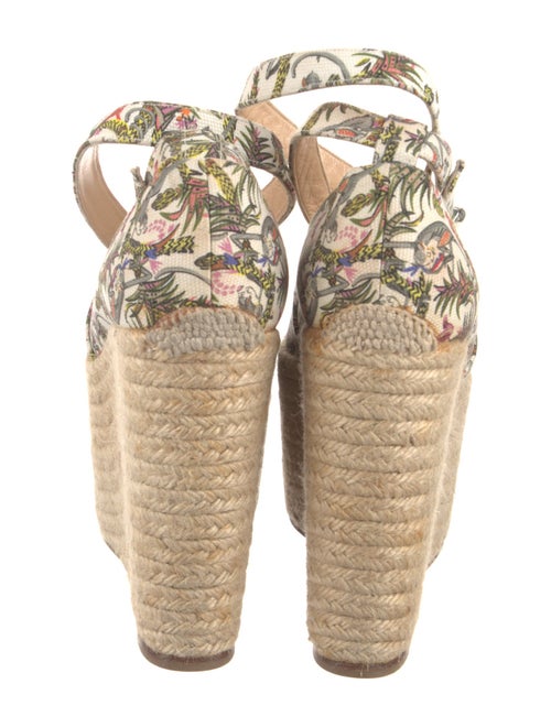 Christian Louboutin Canvas Animal Print Espadrilles