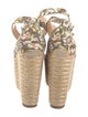 Christian Louboutin Canvas Animal Print Espadrilles