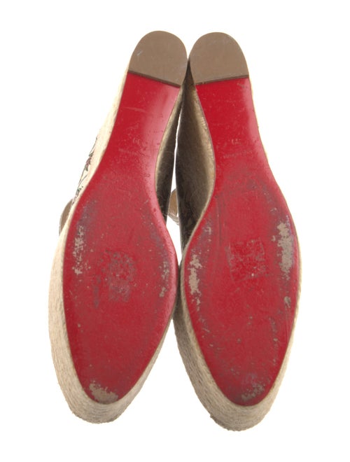 Christian Louboutin Canvas Animal Print Espadrilles