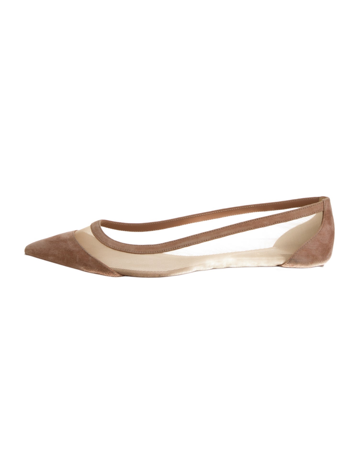 Christian Louboutin Mesh Printed Ballet Flats