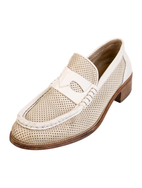 Christian Louboutin Leather Colorblock Pattern Slingback Pumps