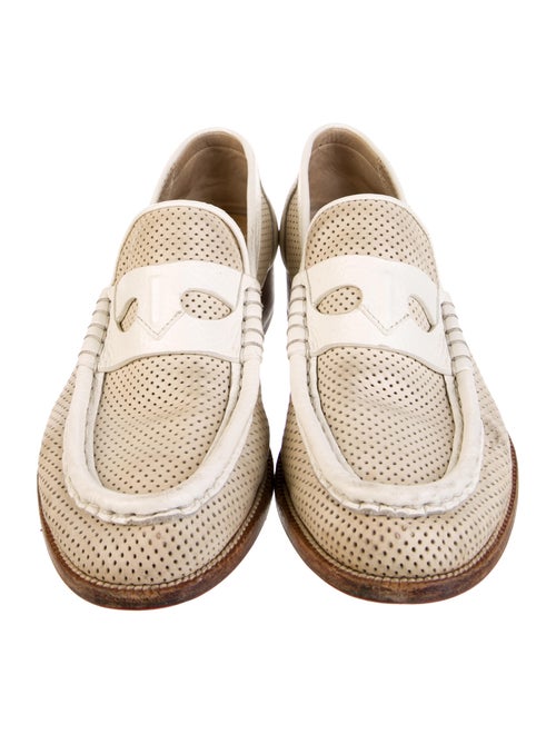 Christian Louboutin Leather Colorblock Pattern Slingback Pumps