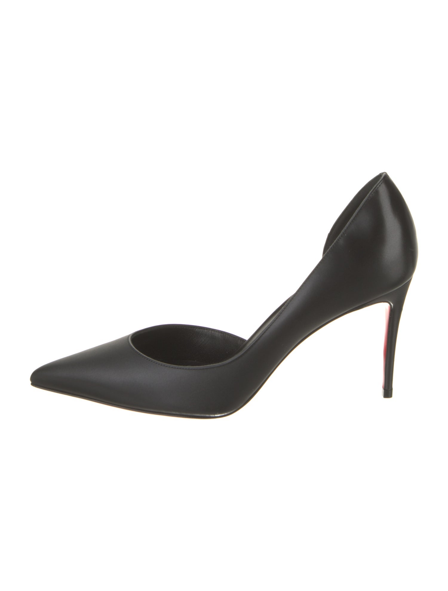 Christian Louboutin Spike Accents Leather D'Orsay Pumps