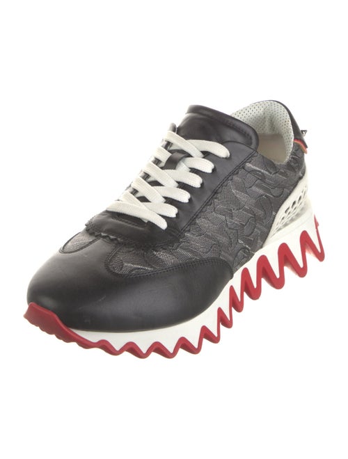 Christian Louboutin Spike Accents Leather Sneakers