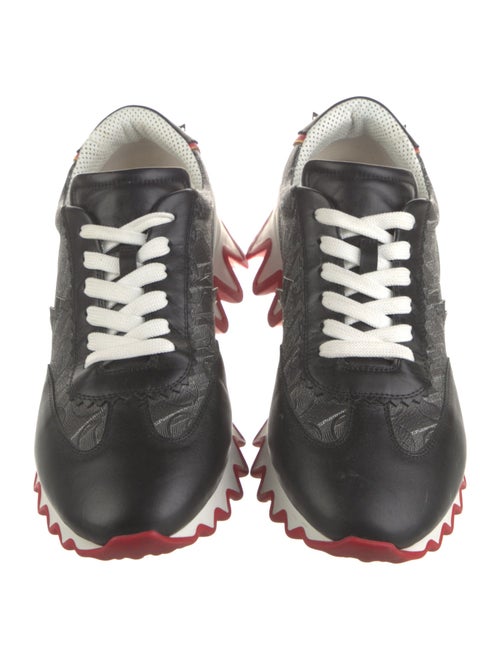 Christian Louboutin Spike Accents Leather Sneakers