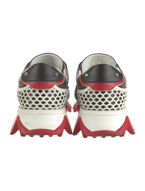 Christian Louboutin Spike Accents Leather Sneakers