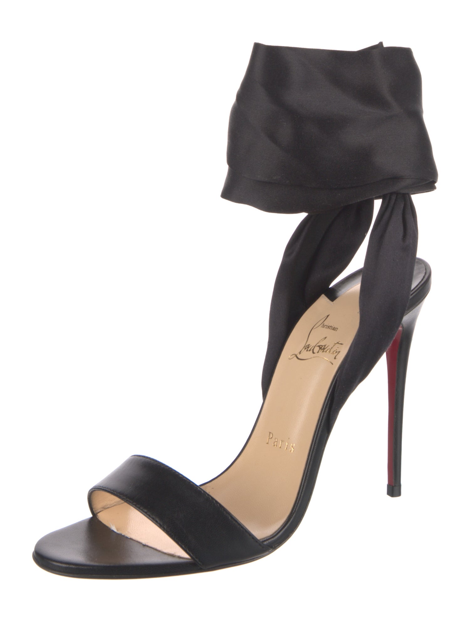 Christian Louboutin Leather Printed Sandals