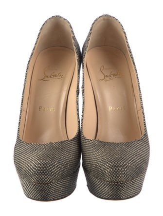 Christian Louboutin Canvas Patterned Pumps