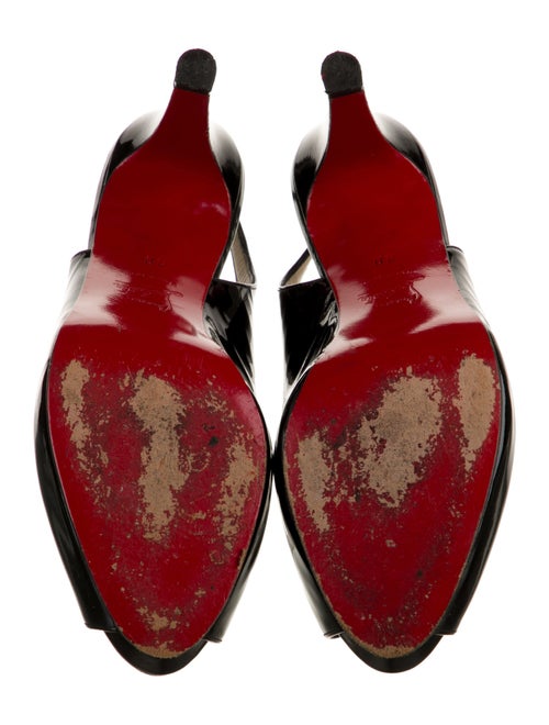 Christian Louboutin Patent Leather Slingback Pumps