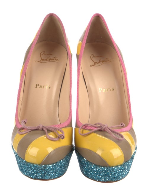 Christian Louboutin Patent Leather Printed Pumps