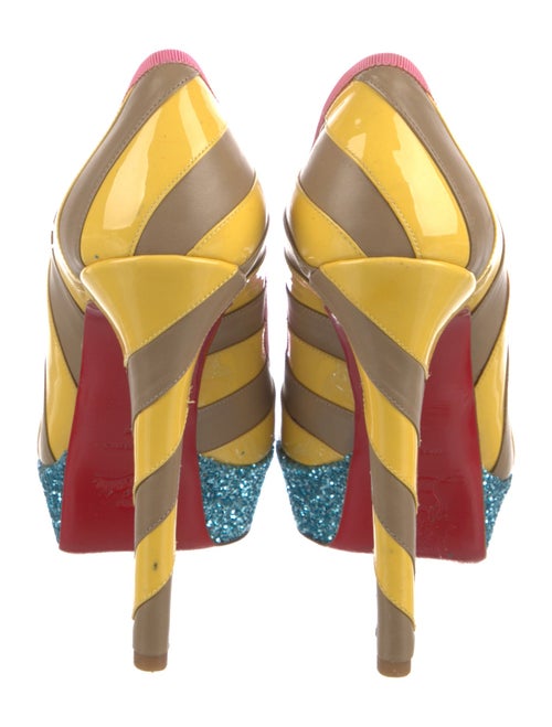 Christian Louboutin Patent Leather Printed Pumps