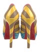 Christian Louboutin Patent Leather Printed Pumps