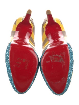 Christian Louboutin Patent Leather Printed Pumps